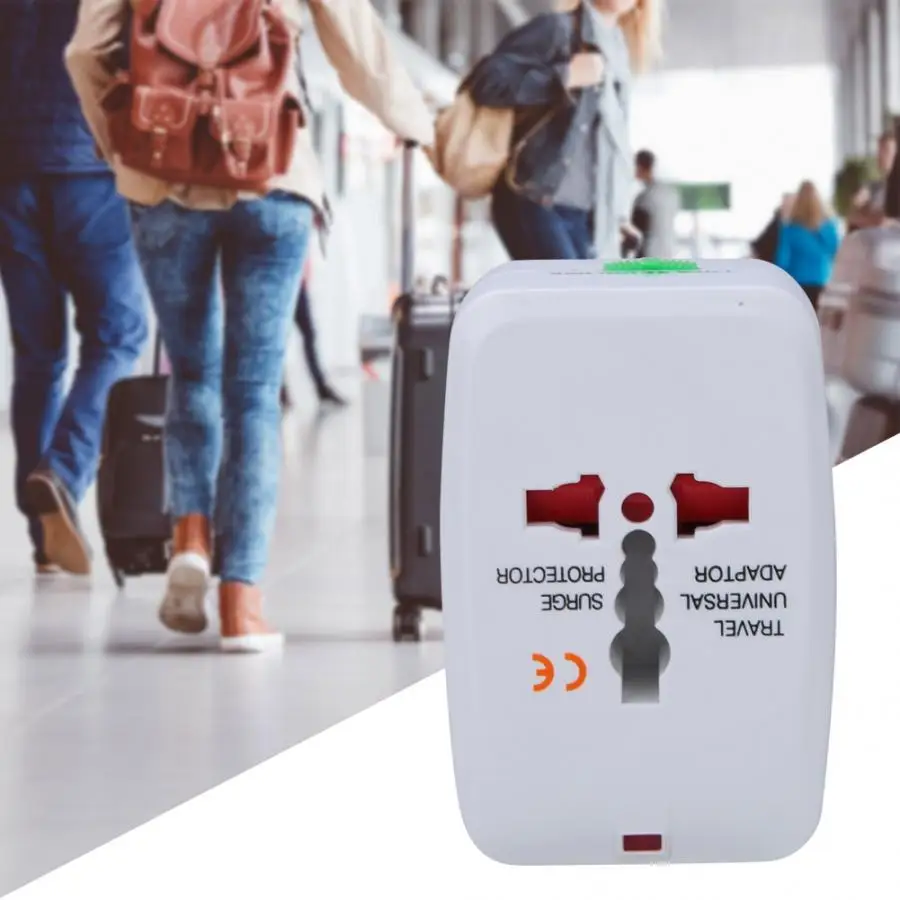All in One Universal International Plug Adapter Flame Retardant ABS Single USB Word Travel Power Charger Socket | Обустройство дома