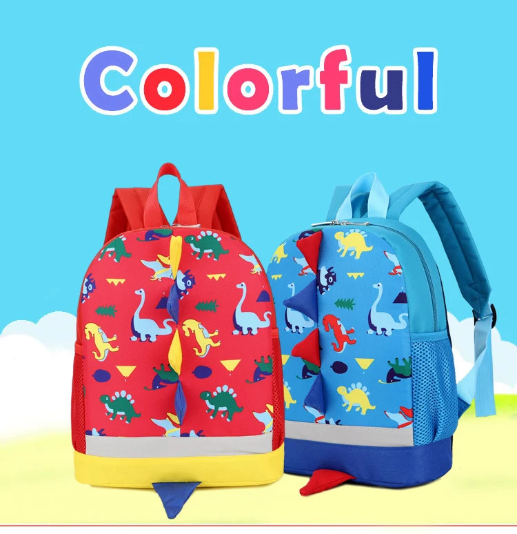 BAIJIAWEI рюкзак с динозавром из мультфильма для детского сада, милые школьные сумки, детские рюкзаки, детский рюкзак
