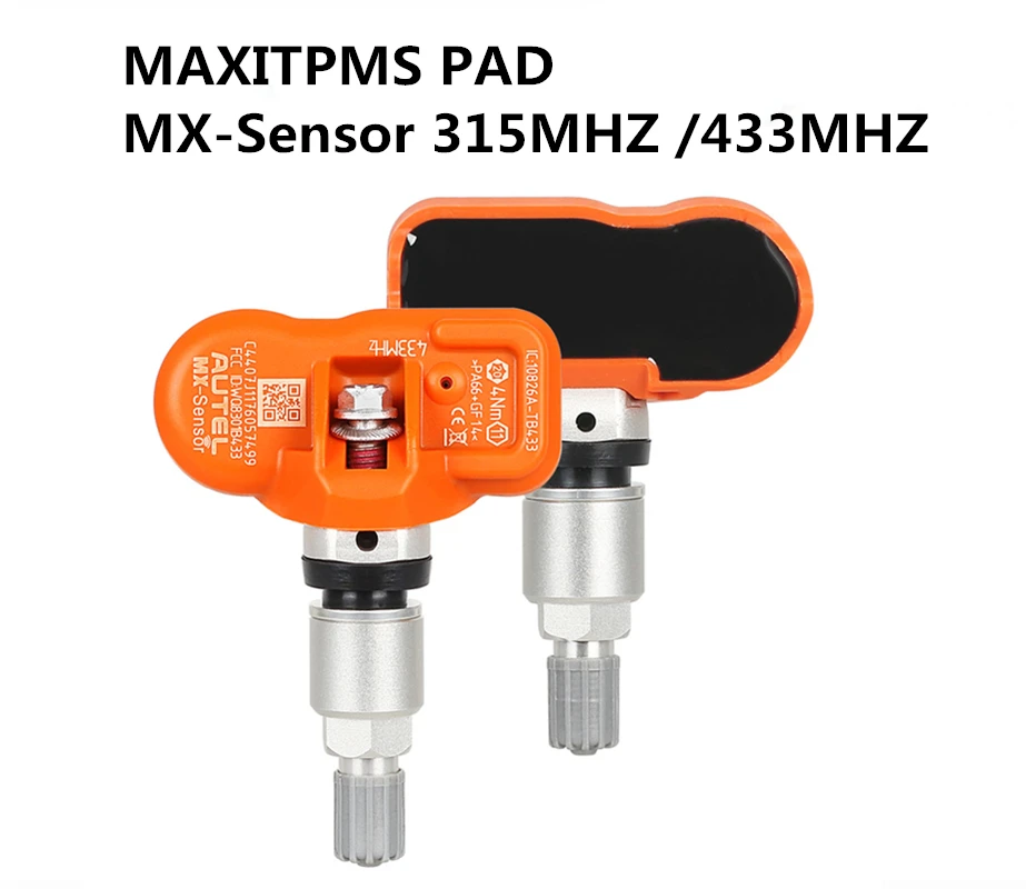 

Autel MX-Sensor 433mhz 315MHZ Universal Programmable TPMS Sensor MAXITPMS PAD For Tire Pressure Sensor Replacement