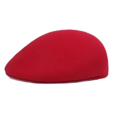 XdanqinX, осенне-зимние модные элегантные теплые береты для женщин, простой однотонный берет с утконосом, Женская плоская кепка, Кепка для гольфа, плюща, новинка - Цвет: red