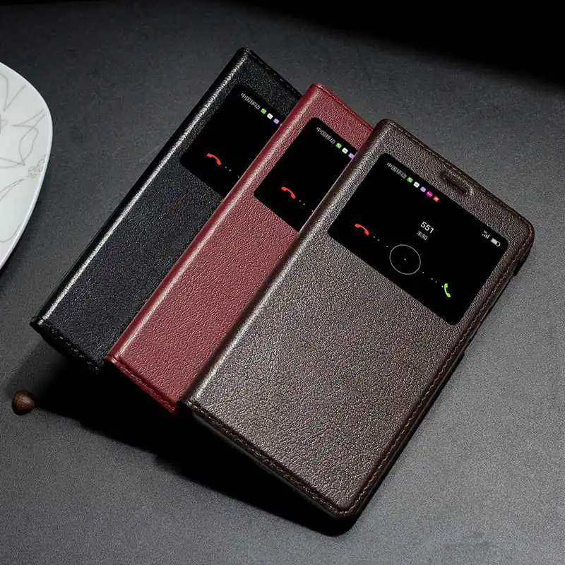 imágenes para Caja Del Teléfono Del Cuero genuino Para Huawei Honor Cubierta Vista de la Ventana de Lujo Magnética Fundas Para Honor 6X 6X Flip Caso de Coque imágenes para Caja Del Teléfono Del Cuero genuino Para Huawei Honor Cubierta Vista de la Ventana de Lujo Magnética Fundas Para Honor 6X 6X Flip Caso de Coque