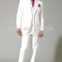 Лучший стиль белый свадебный смокинг Лучший мужской костюм мужские свадебные костюмы мужской ужин свадебные костюмы/свадебные костюмы