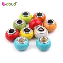 10 шт дредлок волосы бусины для косичек круглые волосы смешанные цвета Бусины Европейский Шарм браслет аксессуары