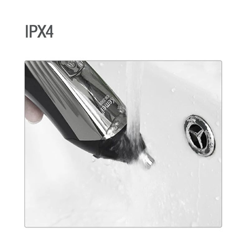 New Washable Kemei 6in1 Hair Clipper Cordless electric trimmer machine cut hair rechargeable trimer nose hair trimmer shaver 5