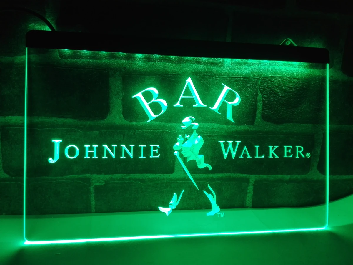 New Johnnie Walker Bar Cub Decor Neon Light Sign 20"x16" 