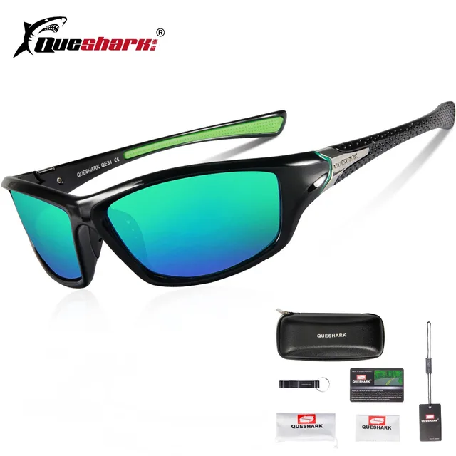 US $8.25 Queshark Men Women Lightweight Polarized Cycling Sunglasses Sport Glasses Fishing Climbing Hiking R