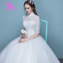 AIJINGYU белый дешевое бальное платье со шнуровкой сзади вечерние свадебные платья свадебное платье FU235