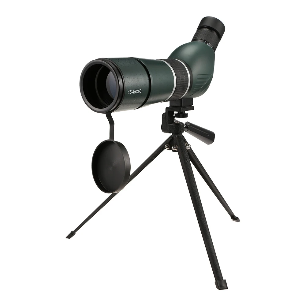 15-45X60 ملليمتر HD أحادي تلسكوب في الهواء الطلق التخييم عالية الطاقة تلسكوب المدمجة الإكتشاف نطاق الطيور ووتش مع ترايبود جبل