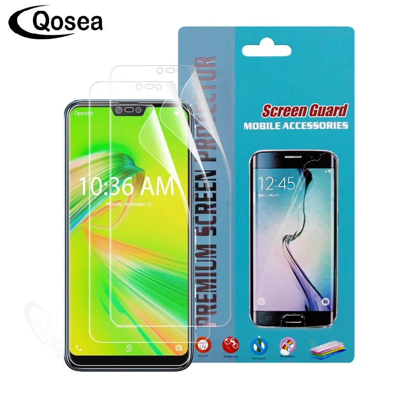 

Qosea (3 Pack) For ASUS Zenfone Max Shot ZB634KL Screen Protector Ultra-thin Clear Film For Zenfone Max Plus M2 Protection Flim