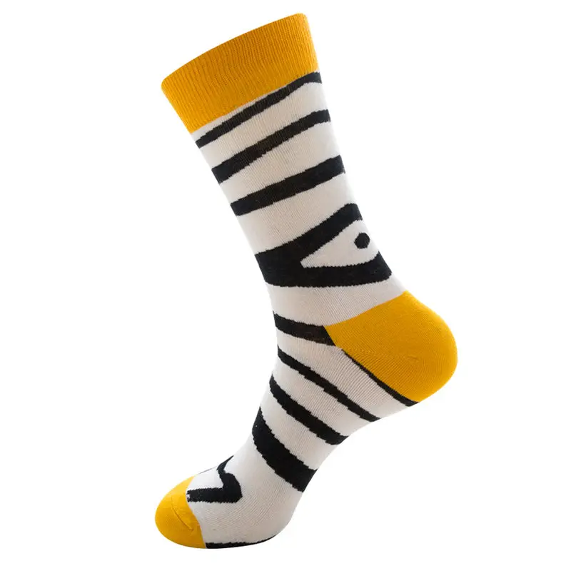 1 пара, мужские носки, чёсаный хлопок, яркие цветные, смешные мужские носки, короткие носки для бизнеса, повседневные носки, свадебный подарок