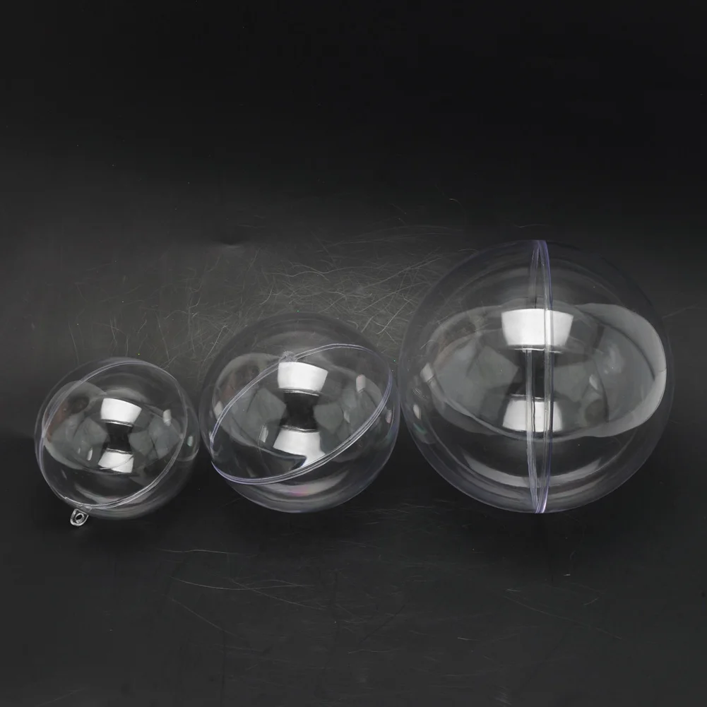 1 шт. акриловый шар прозрачный пластиковый шар для сохранения цветов контейнер коробка для конфет прозрачный полый шар подвесной Декор