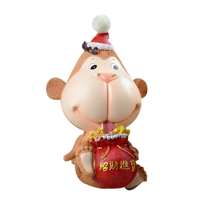 Goedkoop Creatieve Leuke Aap Spaarpot Beeldjes Ornamenten Lucky Aap Miniatuur Woondecoratie Accessoires Kids Verjaardag Craft Geschenken