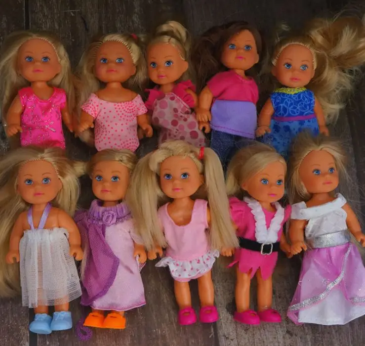 Оригинальная немецкая кукла-Симба, 5 пар, включая одежду 11 см, похожую на Келли куклу, маленькие куклы/Детские игрушки для детей