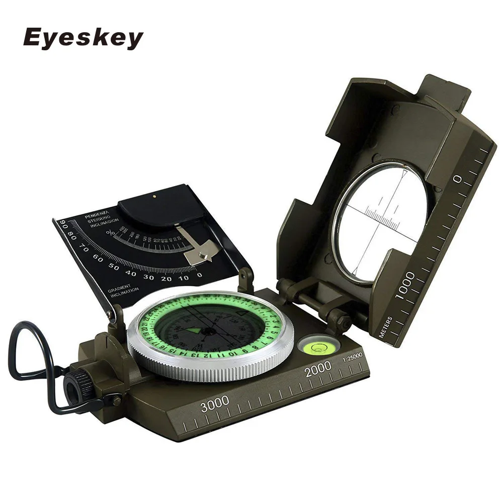Многофункциональный Военный компас Eyeskey, для выживания, кемпинга, пешего туризма, геологический компас, цифровой компас, оборудование для к... Многофункциональный Военный компас Eyeskey, для выживания, кемпинга, пешего туризма, геологический компас, цифровой компас, оборудование для к...