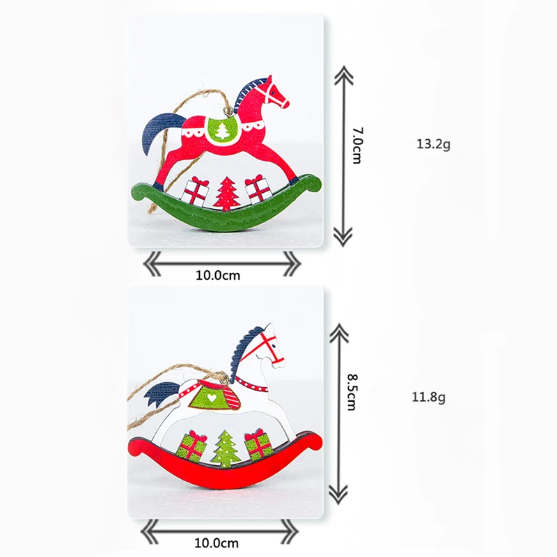 Christmas-tree-horse-pendant-Christmas-color-wooden-horse-ornaments-Xmas-door-hanging-decorations-for-Home-Party (5)