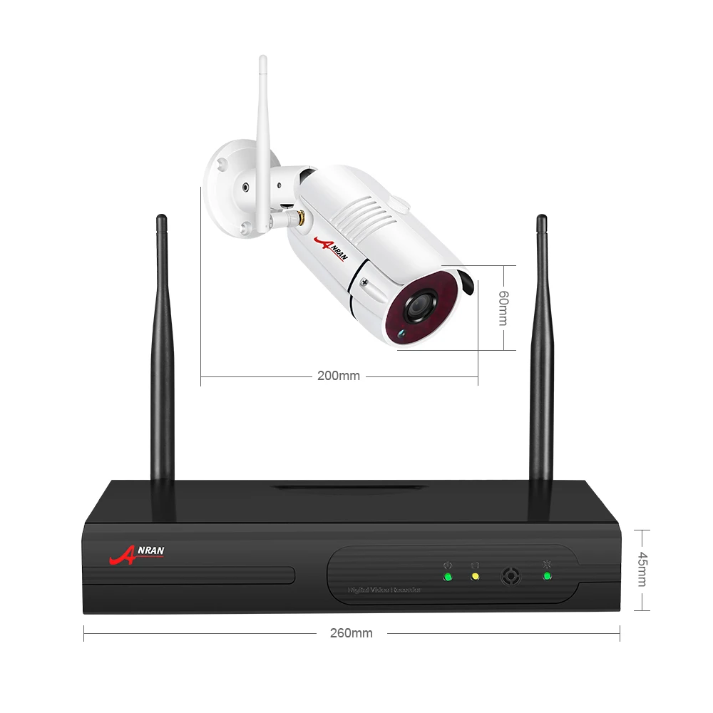  ANRAN Wireless Security Camera System 5.0MP HD H.265 NVR Kit 4PCS IP Camera Wifi CCTV Camera System - 32950793728