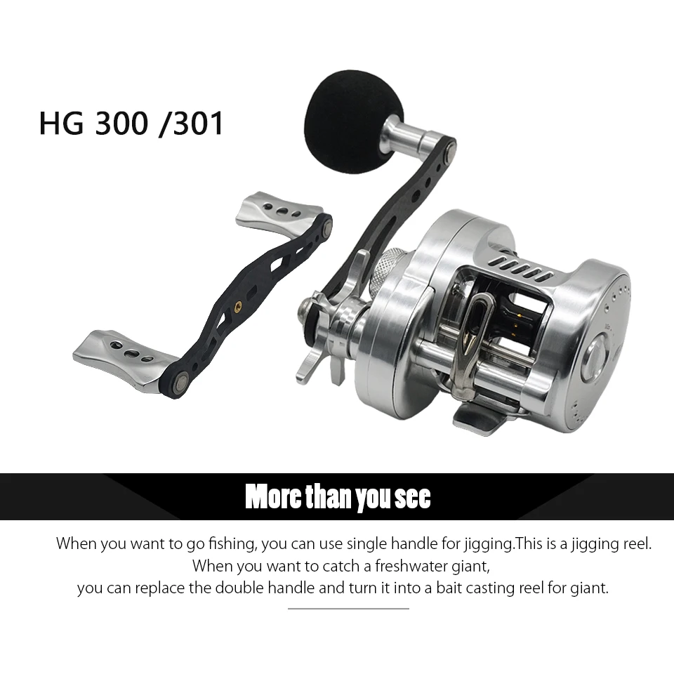 

CNC Aluminium baitcasting reel Full Metal Slow Jigging Reel Saltwater Boat Reel 6.2:1 Sea Fishing Wheel 12+1BB casting reel