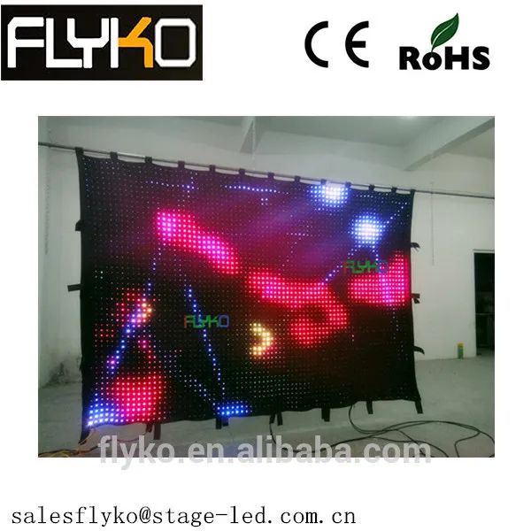 2x3m P4 Flexible Led Curtain Display With Pc Control And Diy