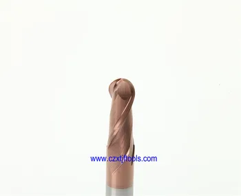 

R9*36*D18*100*4F Solid Carbide 4 Flutes Ball Nose End Mill, Metric, 55HRC, TiXCo Coated For Hard Steel