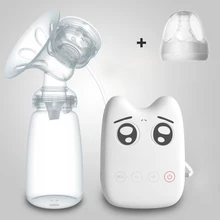 Real bubee USB Электрический молокоотсос для сосков фирменный Электрический молокоотсос натуральный для кормления, на присоске бутылка USB молокоотсос