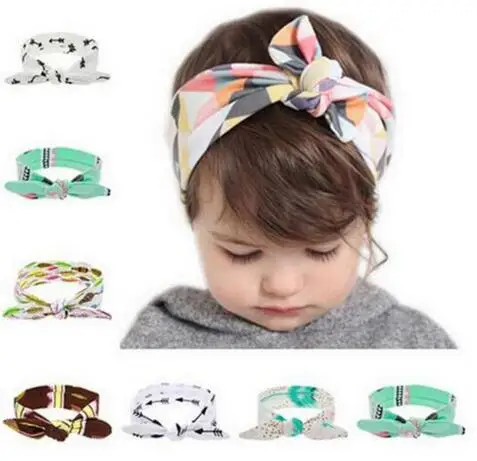 

JRFSD Flower Floral Hairband Turban Rabbit Bow knot Headband Headwear Hair Bands Hair Accessories