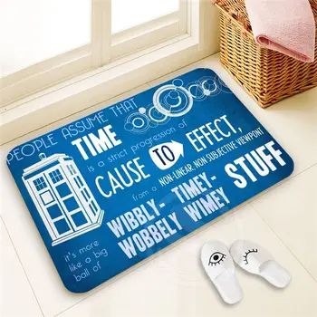 

H-P302 Custom DOCTOR WHO #28 Doormat Home Decor 100% Polyester Pattern Door mat Floor Mat foot pad SQ00722-@H0302