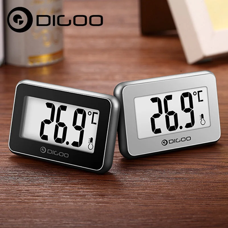 

2PCS Digoo DG-TH1100 Little Couple Home Mini Digital Indoor Thermometer Temperature Meter Monitor for Smart Home Automation
