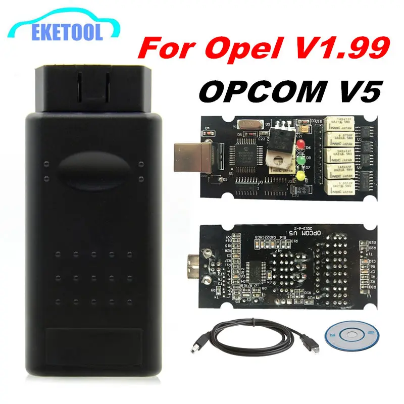 OPCOM V1.99 V1.95 V1.78 V1.79 V1.65 Профессиональный для Opel OBD2 CAN BUS диагностический сканер PIC18F458