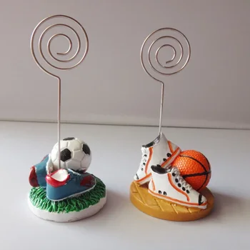 

wedding party decoration -- Basketball or football Themed shoes Place name Card Holders Sport Theme 100pcs/lot