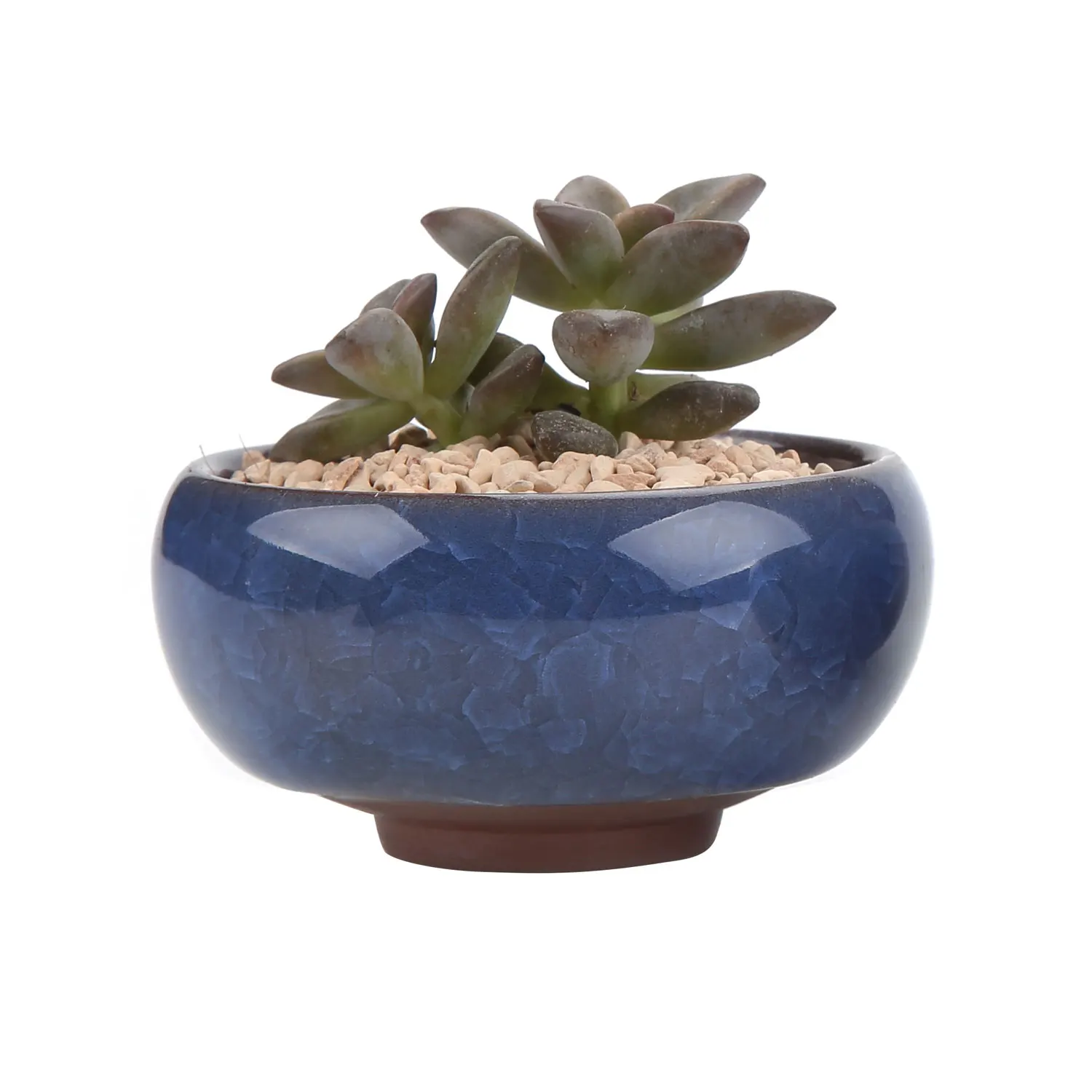 12x 2.5 Inch Ceramic Ice Crack Zisha Succulent Plant Pots Cactus Flower T4U 