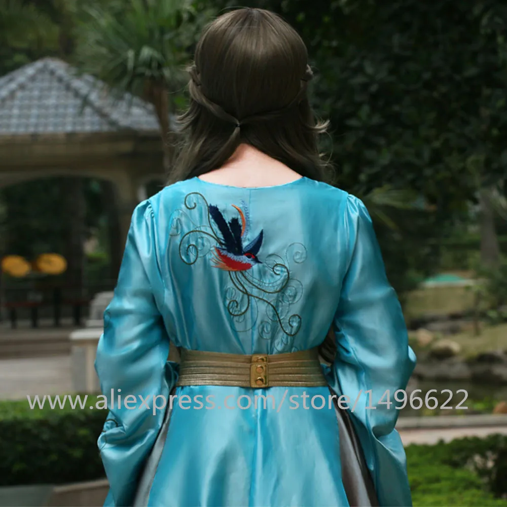 Custom Made Game of Thrones Queen Cersei Lannister Green Exclusive Dress Costume Adult Women Dance Party Cosplay Costume (5)