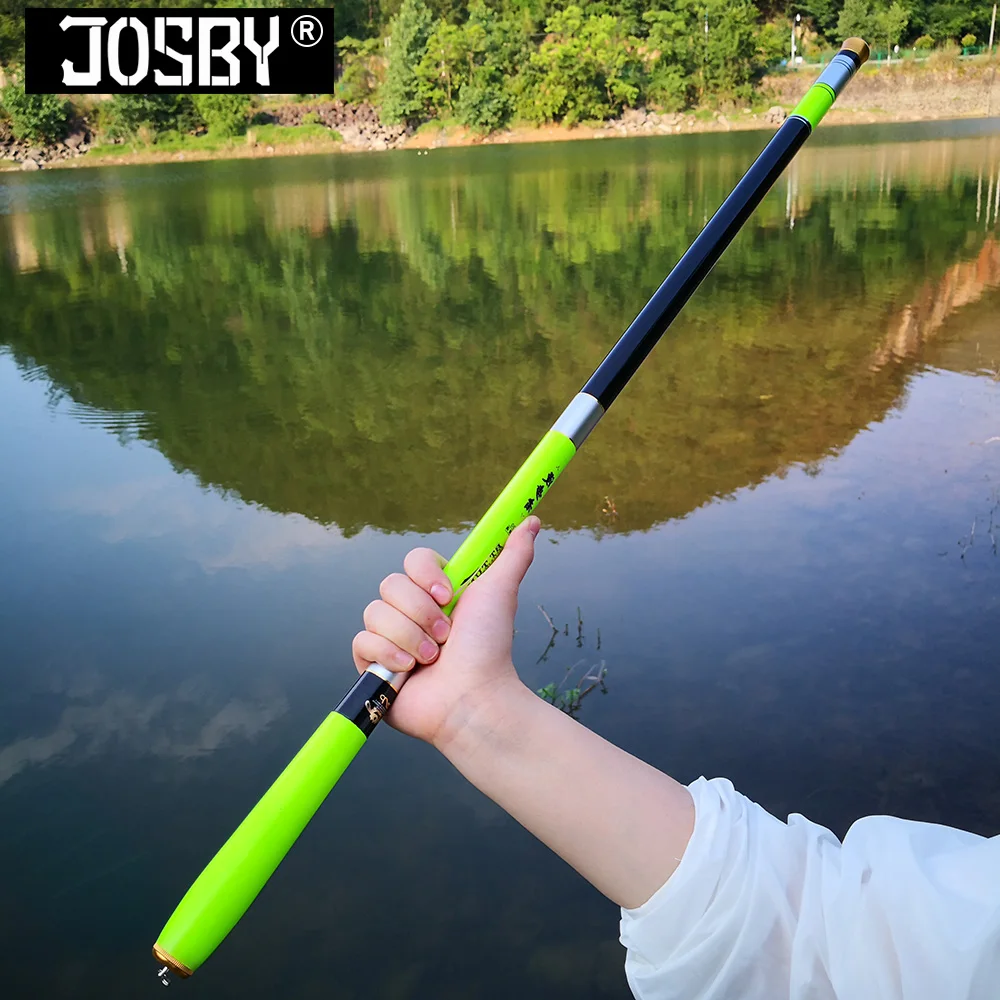 

JOSBY Carbon Fiber Telescopic Fishing Rod 3.6M 4.5M 5.4M 6.3M 7.2M Ultra-light Stream Hand Carp Feeder Fly Fishing Travel