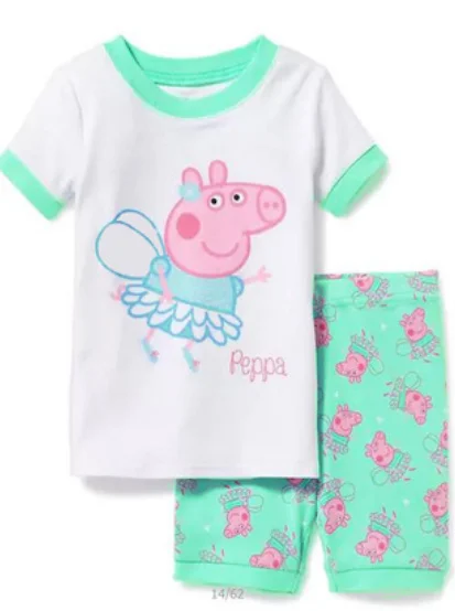 

Fashion lace short nightwear sets stripe cotton kids girl pajamas sale baby girls clothing sets 2019