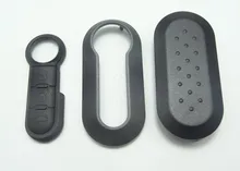 key cover for Fiat 500 Panda Punto Bravo key cover with key 3 Button Rubber Pad