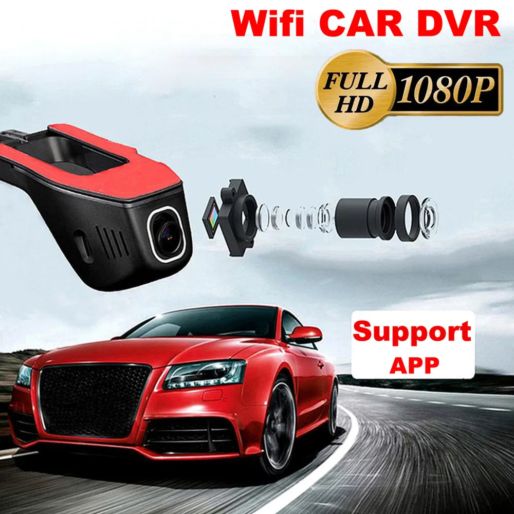 OMESHIN dvr/dash Скрытая камера 1280*1080P синхронизация Wifi видео рекордер Автомобильный dvr видеорегистратор g-сенсор V24 19Apl25