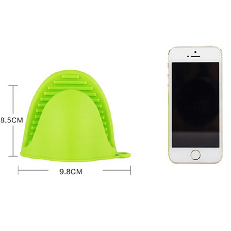 Kitchen Silicone Heat Resistant Gloves Clips Insulation Non Stick Anti-slip Pot Bowel Holder Clip Cooking Baking Oven Mitts 1Pc silicone oven mitts kitchen gloves silicone oven gloves