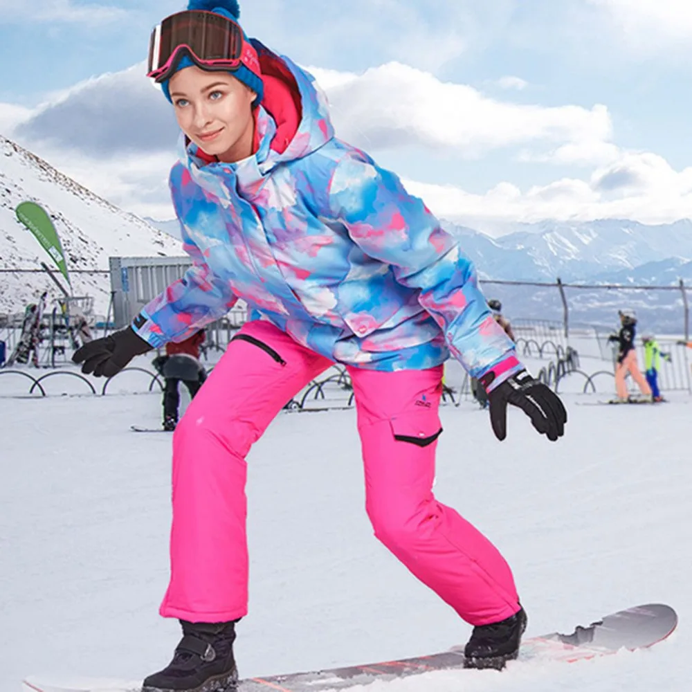 

Ski Jacket women Snowboard jacket Waterproof Snow Jacket Ski Sportswear Breathable Super Warm Winter Ski Suit Coats Drop Shippin