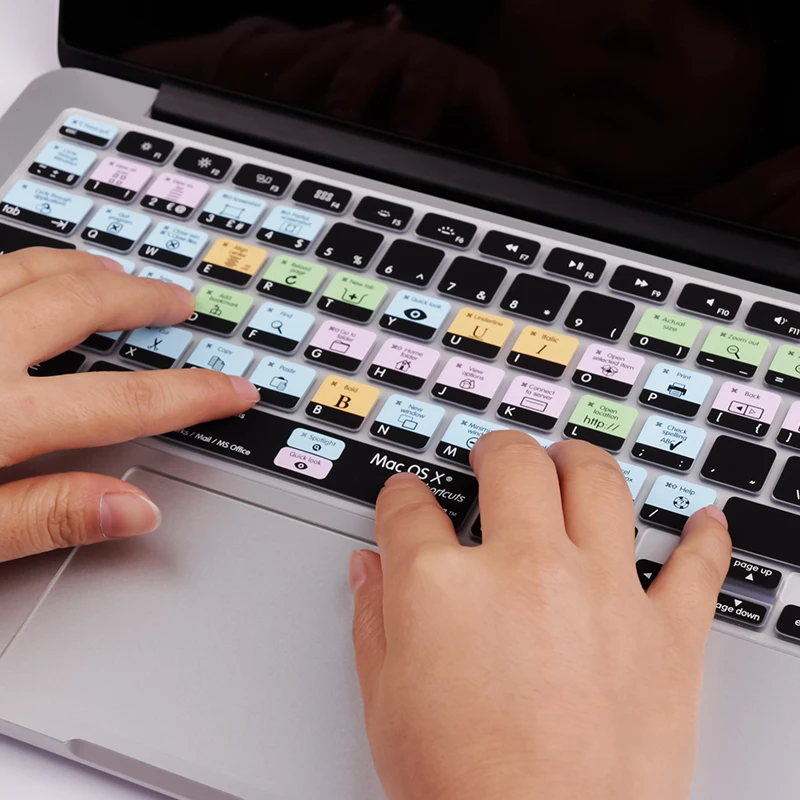 США/Европейская версия Mac OS X функциональный силиконовый чехол для клавиатуры