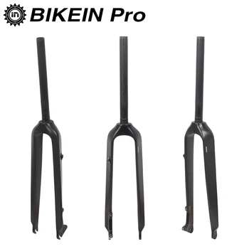 

BIKEIN Full 3k Carbon Mountain Bike Disc Brake Forks 26/27.5/29er Matte Black MTB Fork Cycling Bicycle Parts Ultralight 460g