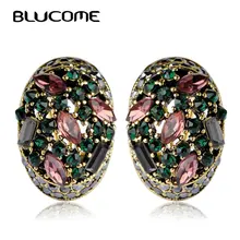 Женские винтажные серьги Blucome гвоздики с французским крючком