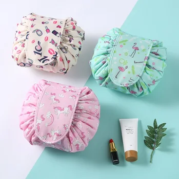

fashion travel organizer lady cosmetic bag large capacity waterproof Drawstring women storage bags beautician wash bags