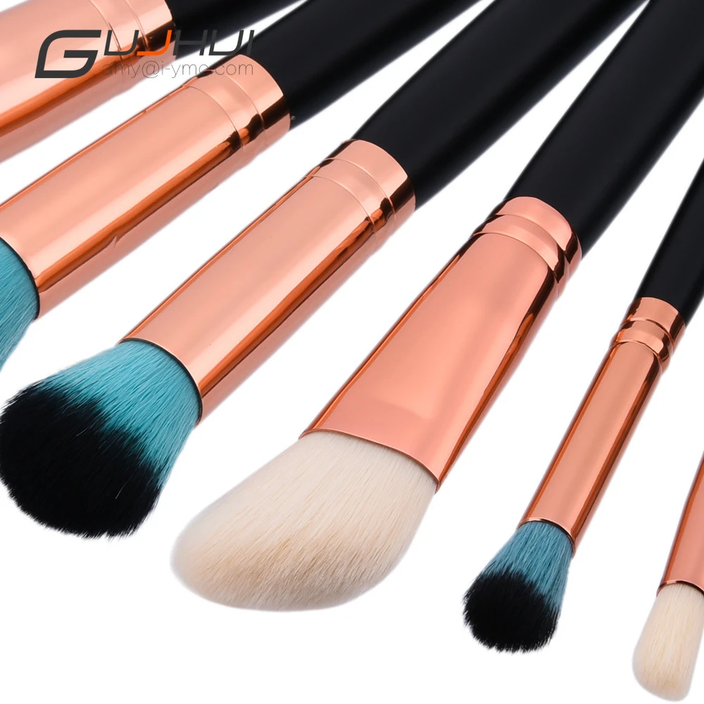 New 8pcs Makeup Brushes set Fondation Eyeshadow Cosmetic Tool with Leather (5)