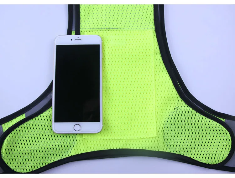 Reflective Safety Vest Night Outdoor Sport Vest Running Riding Reflective Security Tops Clothing Lightweight Breathable Vests (10)