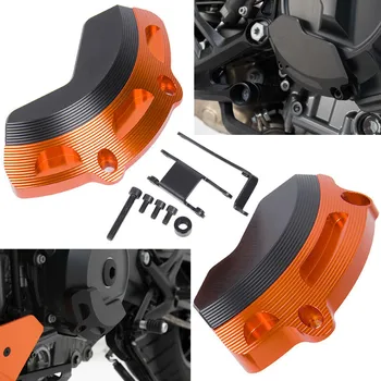 

Motorcycle Left Right Engine Case Slider Guard Protector Cover For KTM 790 Duke 2018 2019 Orange Black Stator Cover Crash Pad