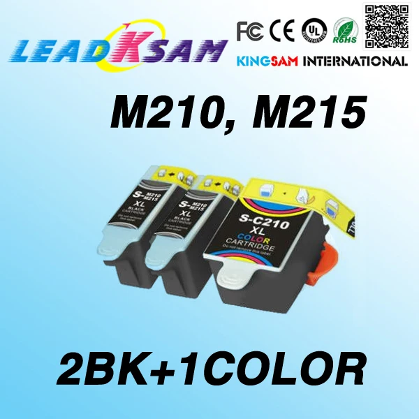 Картриджи с чернилами 2BK + 1COLOR совместимые M210 M215 C210 215 для стандартного принтера |