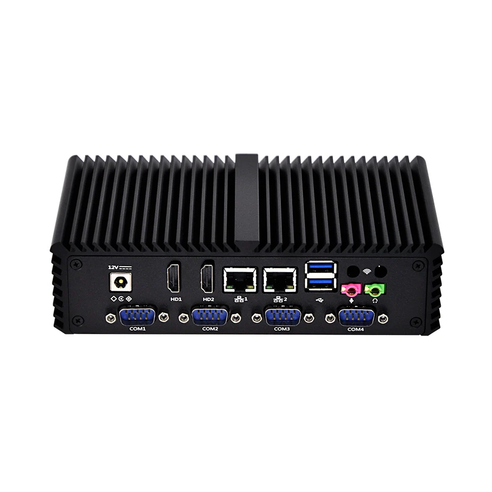 Qotom OEM мини ПК Q350PY с процессором Core i5 двойной Lan 6 * USB несколько последовательных