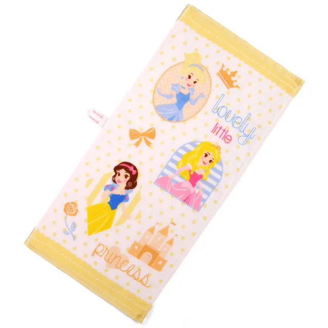 Хлопковое Марлевое полотенце для лица с принтом Микки Мауса; яркие цвета; для новорожденных; для малышей; с рисунком; для купания; нагрудники; полотенце; платок - Цвет: princess - yellow