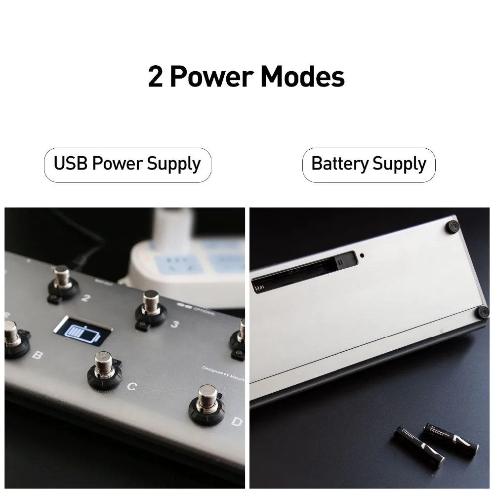  MIDI Commander Guitar Portable USB Midi Foot Controller With 10 Foot Switches 2 Expression Effect P