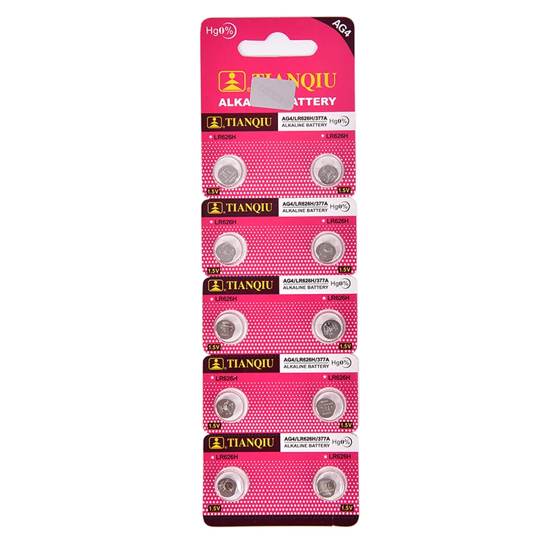 

10 X AG4 377A 377 LR626 SR626SW SR66 LR66 376 Alkaline Button Cell Watch Coin Battery Watch Battery