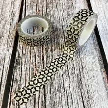 1x Geometry diamond gem washi tape japanese DIY decoration scrapbooking planner masking tape adhesive tape kawaii stationery